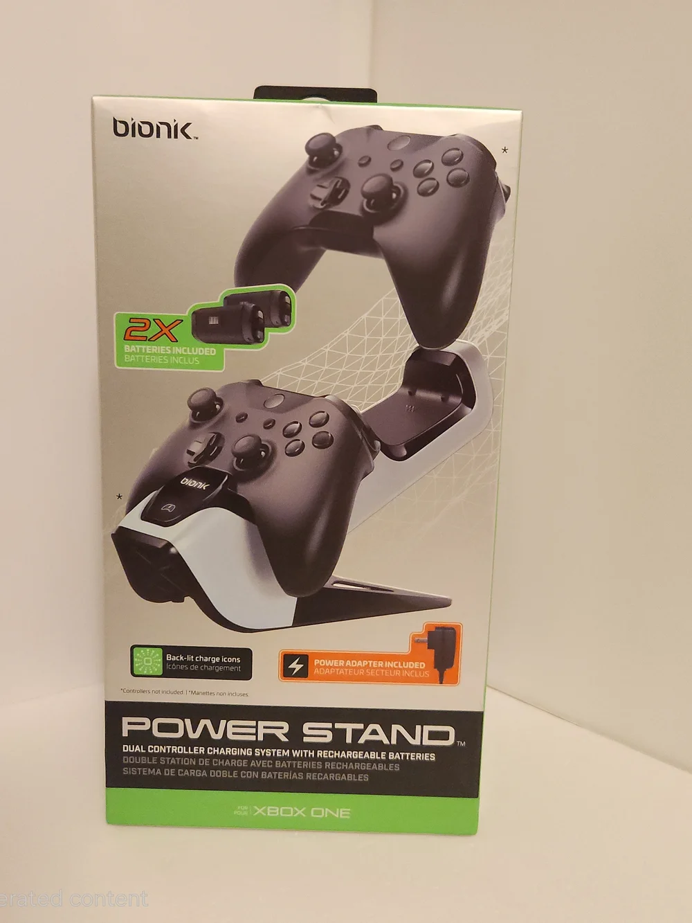 Power Stand Dual Rechargeable Battery & Charging Stand for Xbox One